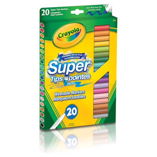 Crayola Super Tips Washable Markers, 20ct.